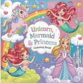 Unicorn Mermaid Princess Coloring Book for Kids: Magical Fantasy Coloring Fun Filled with Cute Creatures, Princesses, and Adventure