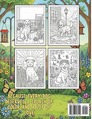 The Ultimate Dog Breed Coloring Book for Kids and Adults: 50+ Heartwarming Illustrations of Playful Puppies and Majestic Breeds for Pet Lovers of All Ages